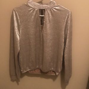 Express Festive Long Sleeve Top